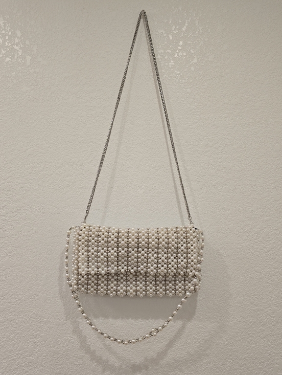 Zara Handbags - Zara Pearl Beaded Shoulder, Crossbody Bag